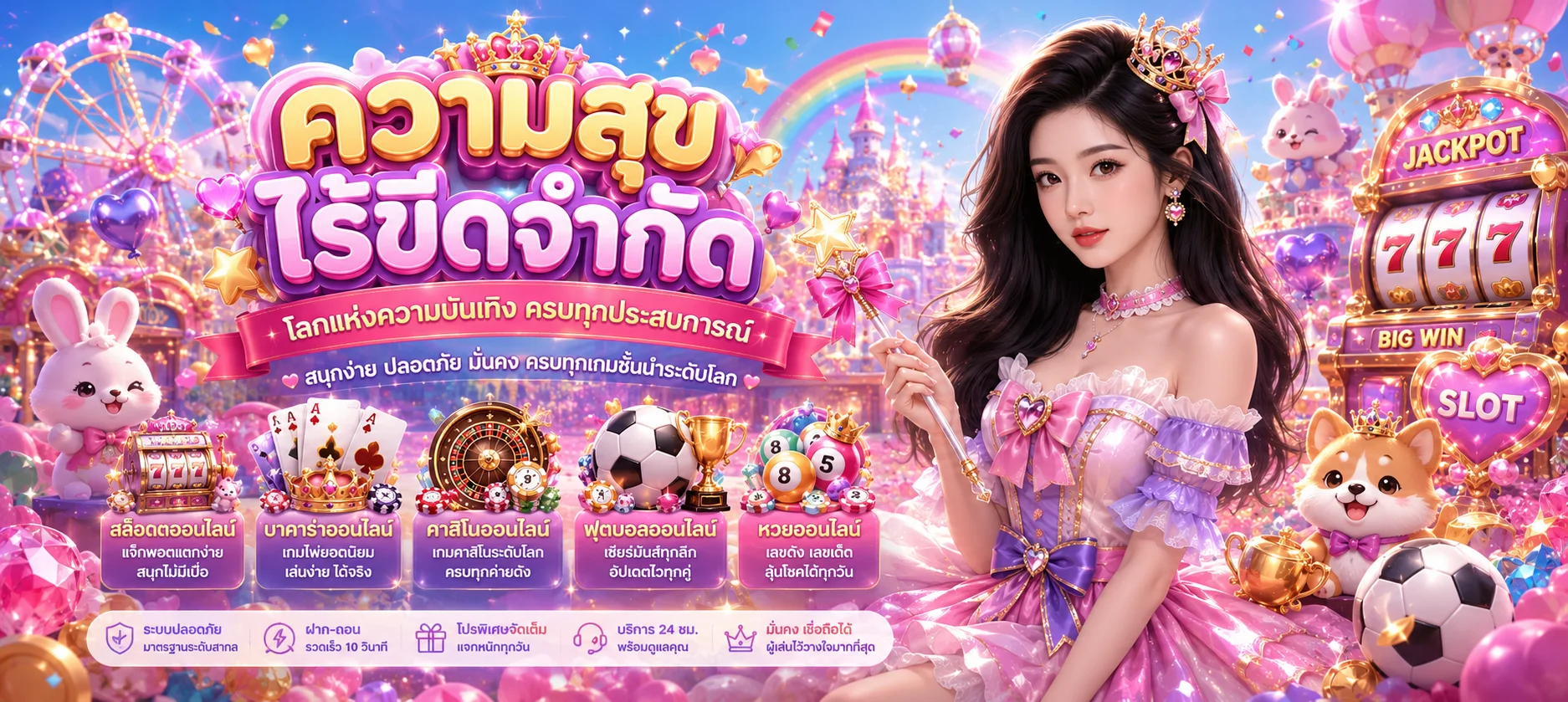 แบนเนอร์โปรโมชั่นสมาชิกใหม่ NEKO500 รับโบนัสฟรีเครดิต